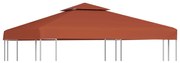 Cobertura gazebo c/ 2 camadas 310 g/m² 3x3 m terracota