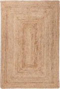 Alfombra Retangular Em Juta Natural Tempo 160 X 240 Cm - Sklum