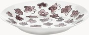 Pratos fundos em porcelana Fine Bone China Midnight Flowers, conjunto de 2