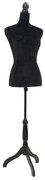vidaXL Busto manequim de senhora preto