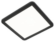 Plafon quadrado preto 30cm regulável-3-etapas LED IP44 - STEVE Moderno