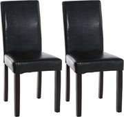 Conjunto de 2 cadeiras preto