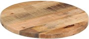 vidaXL Tampo de mesa redondo Ø40x2,5cm madeira mangueira áspera maciça