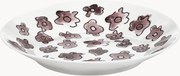 Pratos fundos em porcelana Fine Bone China Midnight Flowers, conjunto de 2