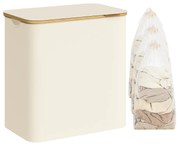 Cesto de roupa com 3 compartimentos para organização familiar | SONGMICS | 60 x 38,5 x 70,5 cm | LCB515W01.