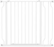 PawHut Barreira de Segurança para Cães Extensível para Escadas e Portas 75-95cm com  Extensão de 10 cm Altura 76 cm Branco | Aosom Portugal