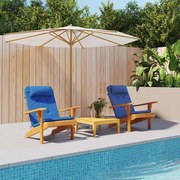 vidaXL Almofada de Cadeira 2 pcs Azul 58 x 77 x 4.5 cm Tecido Oxford