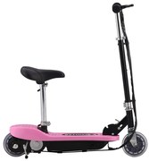 Trotinete/scooter elétrica com assento 120 W rosa