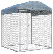 vidaXL Canil de exterior com toldo 193x193x225 cm