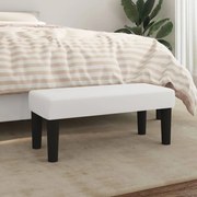 vidaXL Banco 70x30x30 cm couro artificial branco