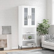 vidaXL Armário alto 69,5x34x180 cm derivados de madeira branco