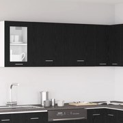vidaXL Armários Pendentes - 2 Peças - Carvalho Preto, 100x31x60 cm - Feitos de Madeira Revestida