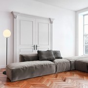 Candeeiro de Pé Lik – Preto e Branco – 30 x 30 cm, Altura 155 cm