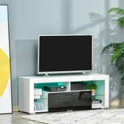 Móvel de TV Sunny - Branco e Preto - Design Moderno