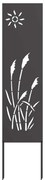 vidaXL Tela de Privacidade para Jardim Fretwork Preto 32 x 140 cm