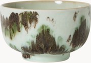 Taça pequena artesanal com vidrado reativo 70's