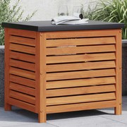 vidaXL Caixa de arrumação para jardim 60x50x55 cm eucalipto maciça