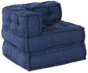 vidaXL Puff Modular Indigo 70x70x54 Tecido