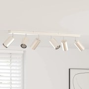 vidaXL Foco de teto com holofotes Níquel 73 x 6 x 16 cm Metal