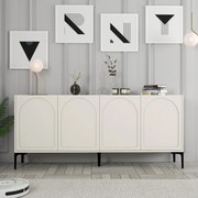 Console Lyon – Cream e Black – 180 cm x 79 cm x 35 cm