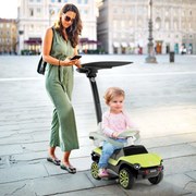 Andarilho bebés de Passeio 3 em 1 Volkswagen com 3 Posições Guiador Ajustável Toldo 96x40x93cm Verde