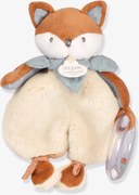Doudou chocalho Timo raposa 18 cm laranja