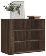 vidaXL Armário parede 75x35x60 cm derivados madeira carvalho castanho