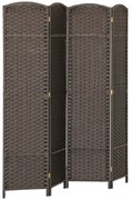 Biombo de 4 Painéis Separador de Ambientes Dobrável 160x170 cm Biombo