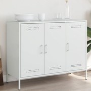 vidaXL Aparador 100,5x39x79 cm aço branco