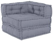 vidaXL Sofá Modular de Canto Cinzeto 70 x 70 x 56 cm tecido