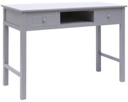 vidaXL Secretária 110x45x76 cm madeira cinzento