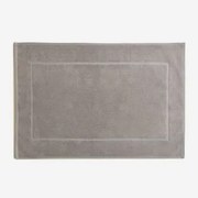 Tapete De Banho Retangular 55x80 Cm Em Algodão Selyra Cinzento-marinho - Sklum