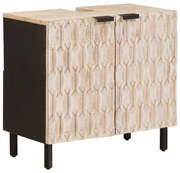 vidaXL Armário para Pia de Banheiro com porta Branco 62 x 33 x 58 cm