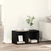 vidaXL Conjunto de móvel de TV 2 pcs Preto 37 x 35 x 37,5 cm