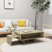 vidaXL Mesa de centro 105x55x32cm derivados de madeira carvalho sonoma