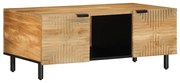 vidaXL Mesa de centro 100x54x40cm madeira de mangueira maciça castanho