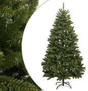 vidaXL Árvore de Natal artificial articulada com suporte 240 cm verde