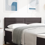 Cabeceira vidaXL Design Linhas Castanho 140 cm Tecido