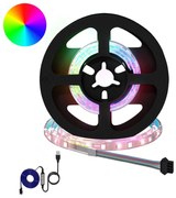 vidaXL Fita LED 2 pcs Preto e Transparente 450 mm Cobre e Plástico