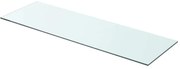 vidaXL Prateleira de vidro 80x25 cm transparente