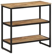vidaXL Mesa consola 70x35x70 cm madeira de mangueira áspera maciça