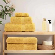 vidaXL Panos de prato 10 pcs Ouro 15 x 21 cm Algodão