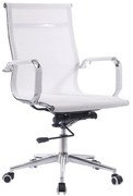 Cadeira de Escritório IGOR – Giratória com Rede Branca – Altura Regulá