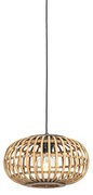 Candeeiro de suspensão oriental bambu 32 cm - Amira