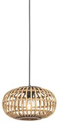 Candeeiro suspenso oriental bambu 32 cm - Amira Oriental