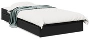 Estrutura cama c/ gavetas 90x190 cm derivados de madeira preto