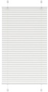 Branco Plissada Cega 75x150 cm Largura Tecido 74,4 cm Poliéster