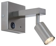 Candeeiro de Parede Moderno em Aço com USB-C Inclinável - Rex