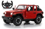 Carro telecomandado Jeep Wrangler JL 1:14 2,4GHz Portas manuais Vermelho