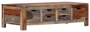 Mesa de centro 100x50x30 cm madeira de acácia maciça cinzento